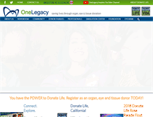 Tablet Screenshot of onelegacy.org